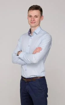 Young Stylish Man in Studio Stock-Fotos