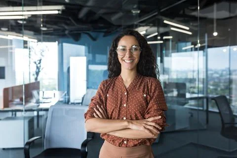 Young successful Indian IT developer female engineer working inside the office Stock Photos