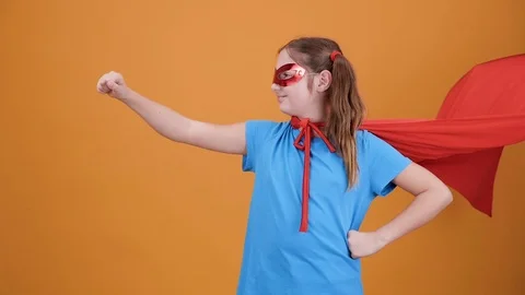 Young superhero flying to help those in need Stock Footage 103356485