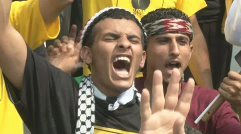 Young supporter of Morsi Video stock 28420966