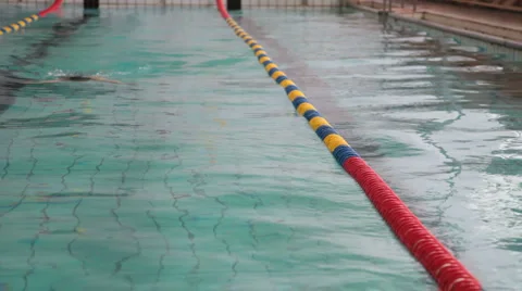 Young Swimmer Stock Footage