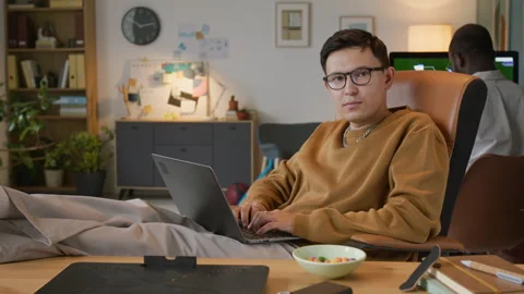 Young Talented Programmer in Office Stock Footage 317340089