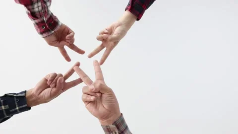 Young team putting hands up for new startup in creative office,  Team Teamwor Stock Footage 196051218
