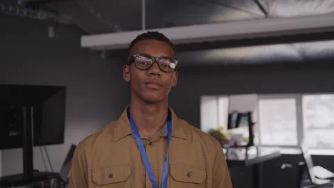 Young Tech Guy In Office Stock Footage 208778443