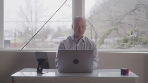 Young Tech Guy Working in His Office Stock Footage 208797930
