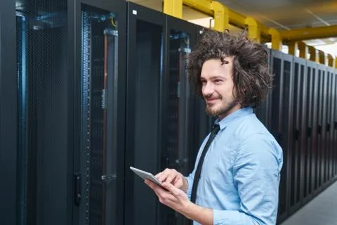 Young technician working Stock Photos