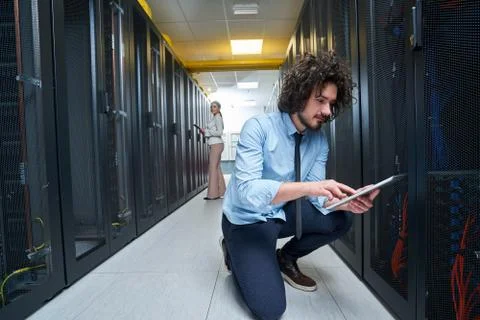 Young technician working Stock Photos