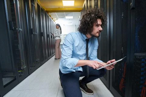 Young technician working Stock Photos