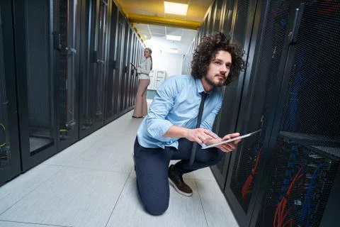 Young technician working Stock Photos