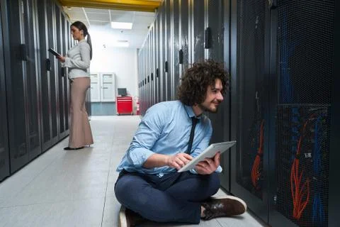 Young technician working Stock Photos