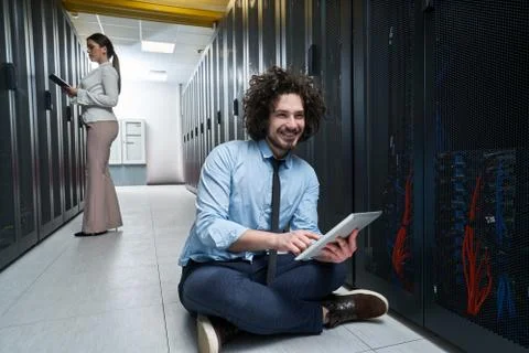 Young technician working Stock Photos