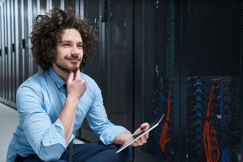 Young technician working Stock Photos