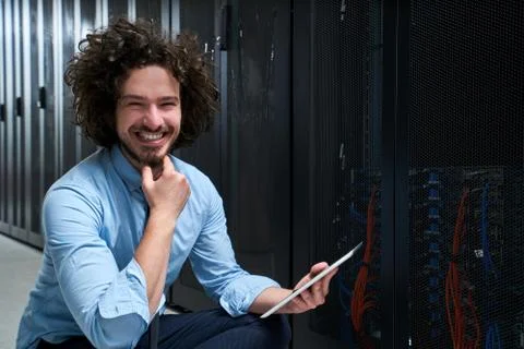 Young technician working Stock Photos