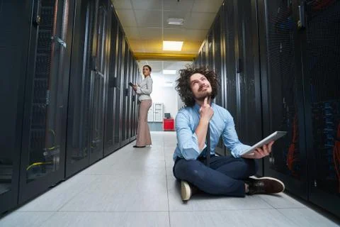 Young technician working Stock Photos