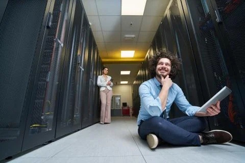 Young technician working Stock Photos