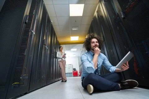 Young technician working Stock Photos