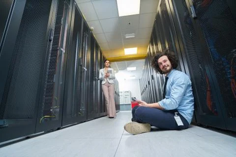 Young technician working Stock Photos