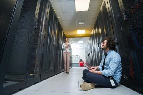 Young technician working Stock Photos