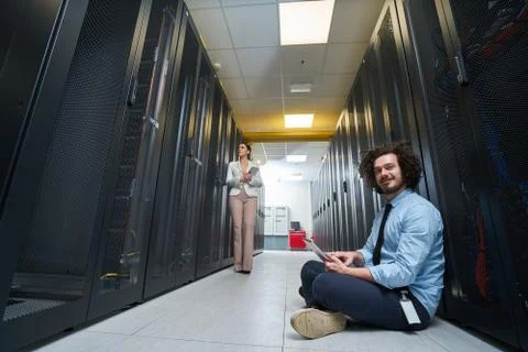 Young technician working Stock Photos