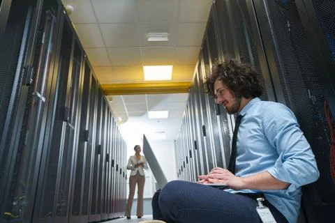 Young technician working Stock Photos