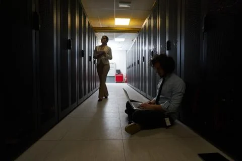 Young technician working Stock Photos
