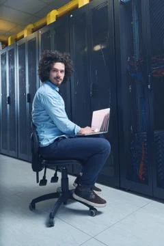 Young technician working Stock Photos