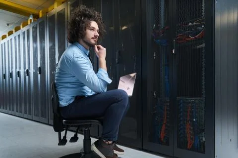 Young technician working Stock Photos