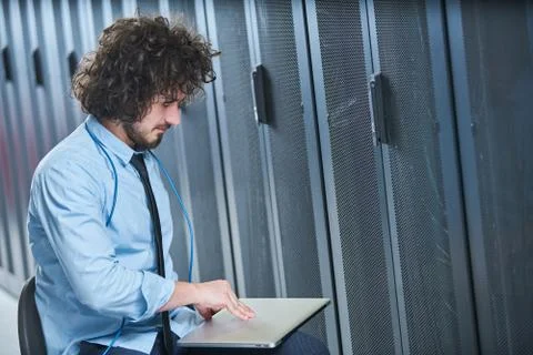 Young technician working Stock Photos