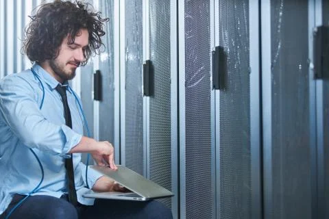 Young technician working Stock Photos