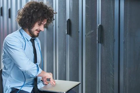 Young technician working Stock Photos