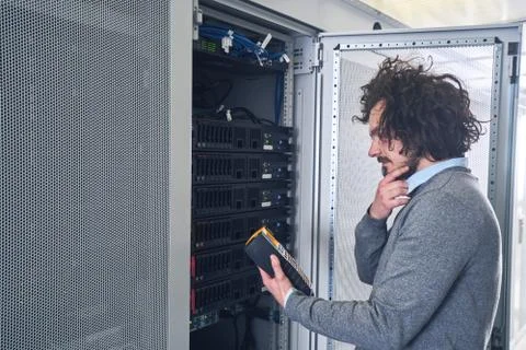 Young technician working Stock Photos