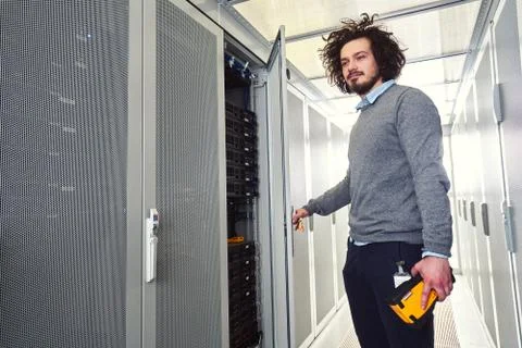 Young technician working Stock Photos