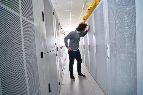 Young technician working Stock Photos