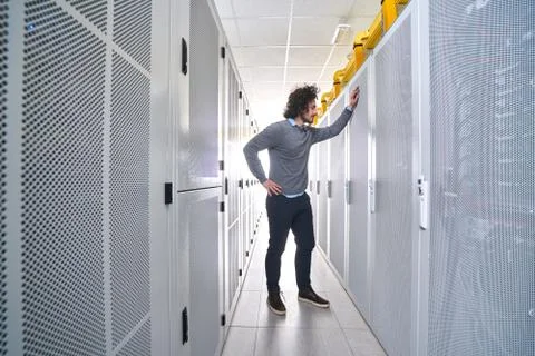 Young technician working Stock Photos