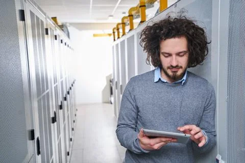 Young technician working Stock Photos