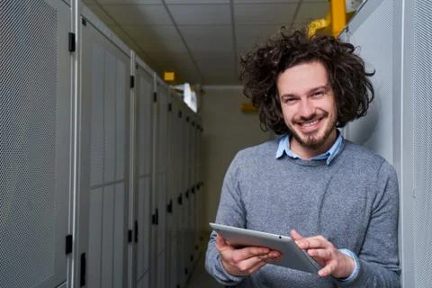 Young technician working Stock Photos