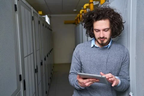 Young technician working Stock Photos
