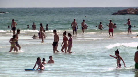 Young Teens on the Beach 3 Stock Footage 22582300