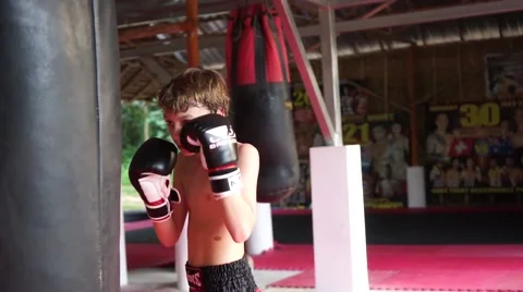 Young thai boxer. Stock Footage 60782290