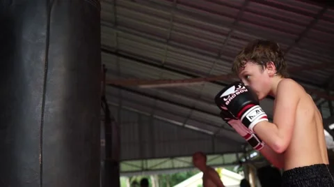 Young thai boxer. Stock Footage 60782296