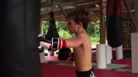 Young thai boxer. Stock Footage 60782328