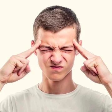 Young thoughtful man. Stock Photos