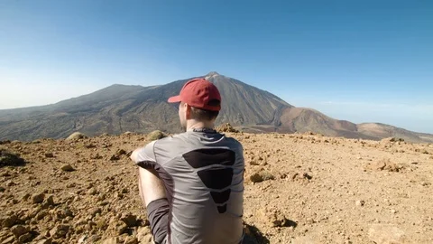 Young Tourist Enjoying the View Stock Footage 77566136