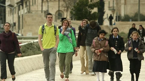 Young Tourist in Jerusalem Stock Footage 49706766