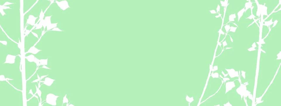 Young tree branches background.Vector illustration. Stock Illustration