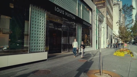 Luxury store (exterior) with people - Louis Vuitton. Parisian Street in  Prague. Stock Footage, Royalty Free Clip, Hd Video Footage. Footage 28890989
