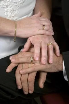 Young Wedding Hands Stock Photos