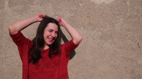 Young Woman Dancing Stock Footage 74713407