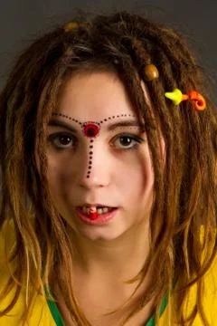 Young woman with dreadlocks Stock Photos