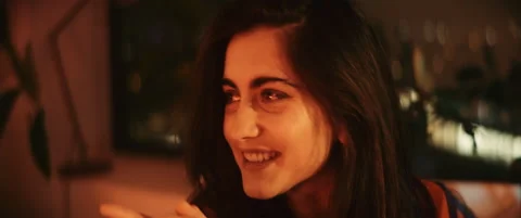 Young woman explaining something Stock Footage 202266331